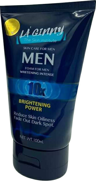 La’ Ginny Men 10x Brightening Power Face Foam 100ml Best Whitening Face Wash For Men in Pakistan