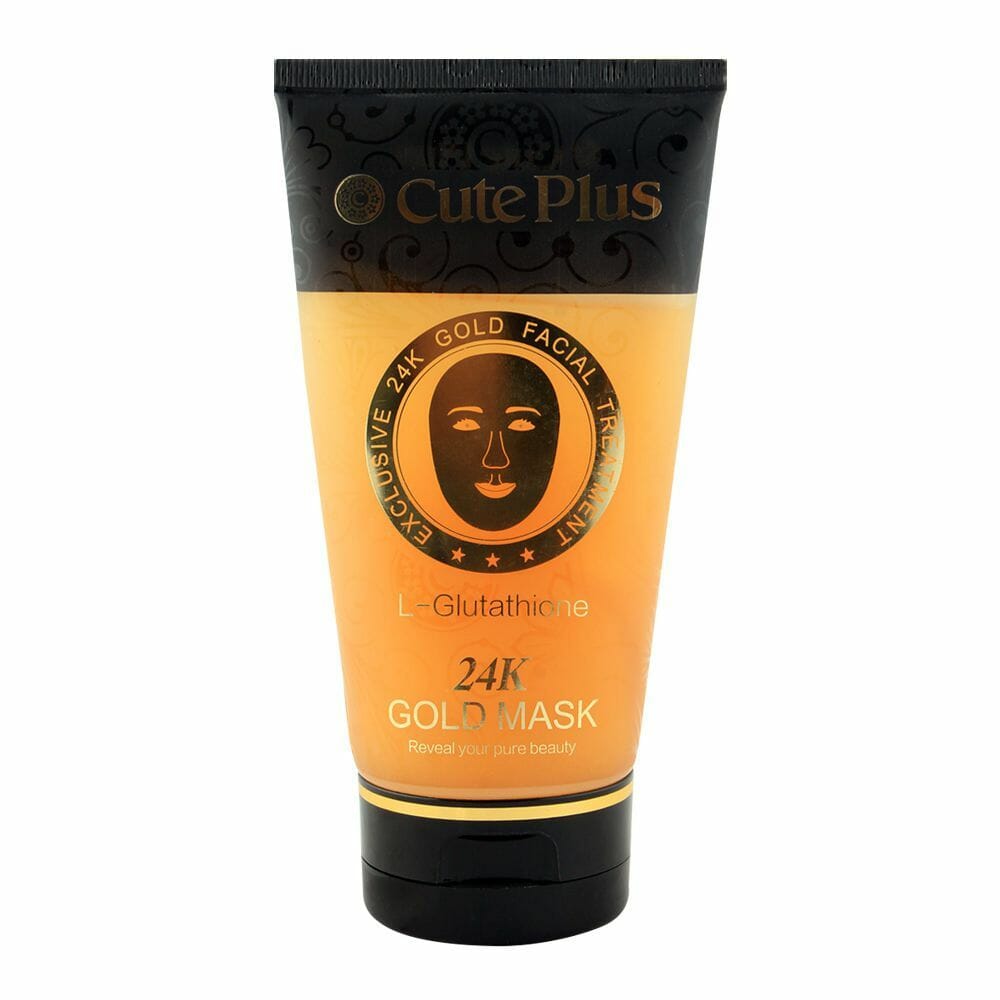 Cute Plus L-Glutathione 24K Gold Mask 150ml Best Face Mask in Pakistan