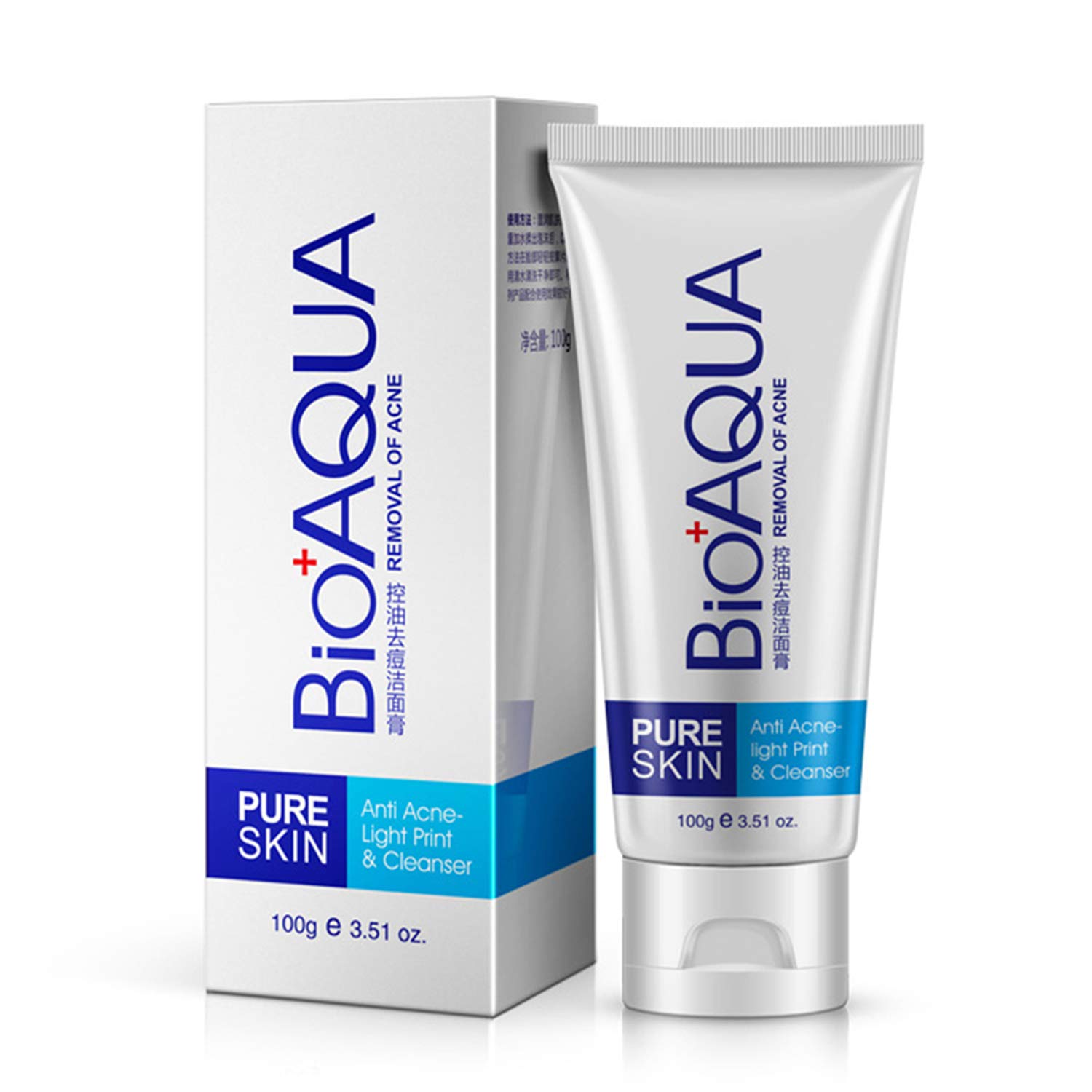 Bioaqua Pure Skin Anti-Acne Cleanser 100 Grams Best Face Wash For Acne in Pakistan