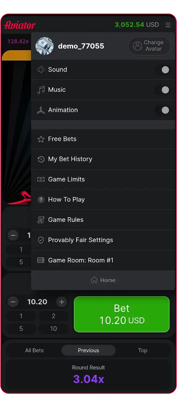 Aviator screenshot 4
